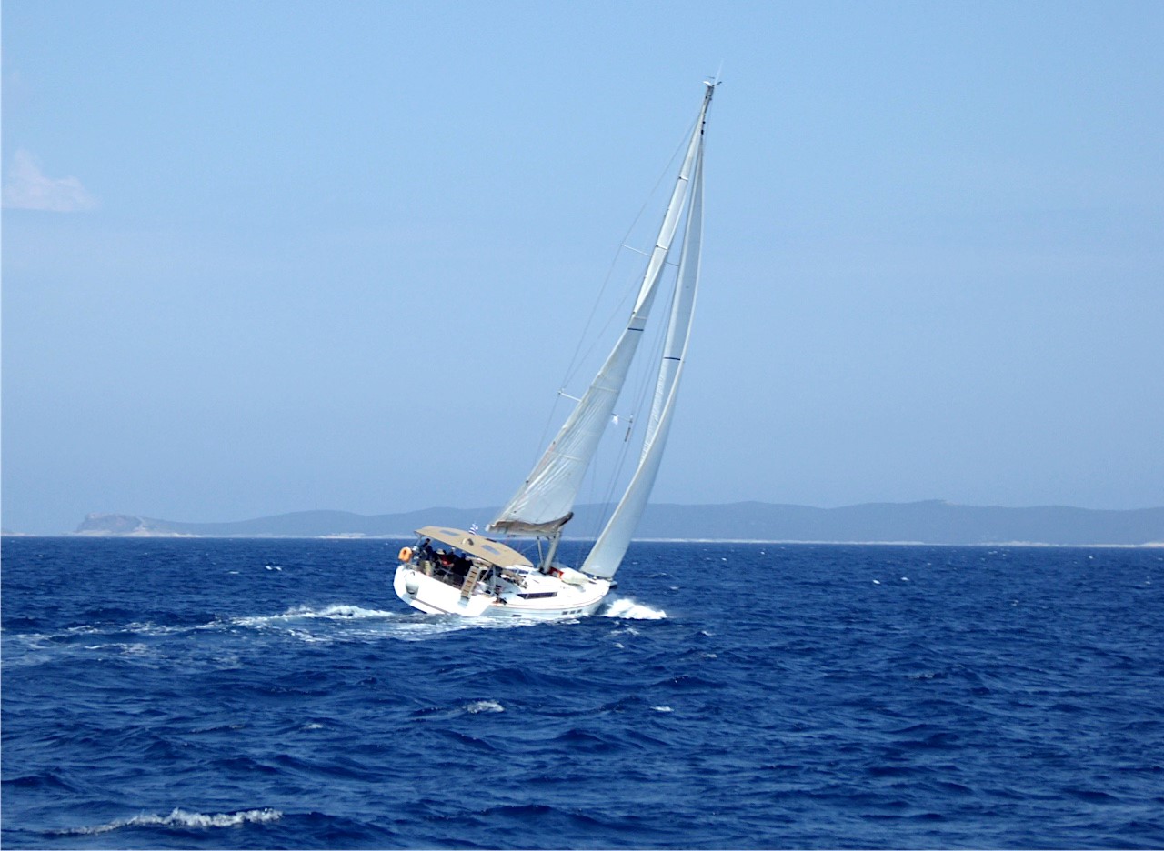 Segelboot in Action